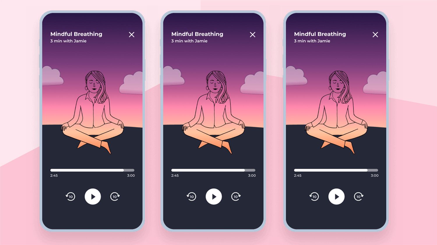 This app offers a variety of sleep meditations as well as a daily check-in ...